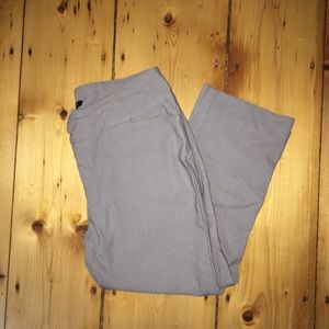 Gray stretch dress capris